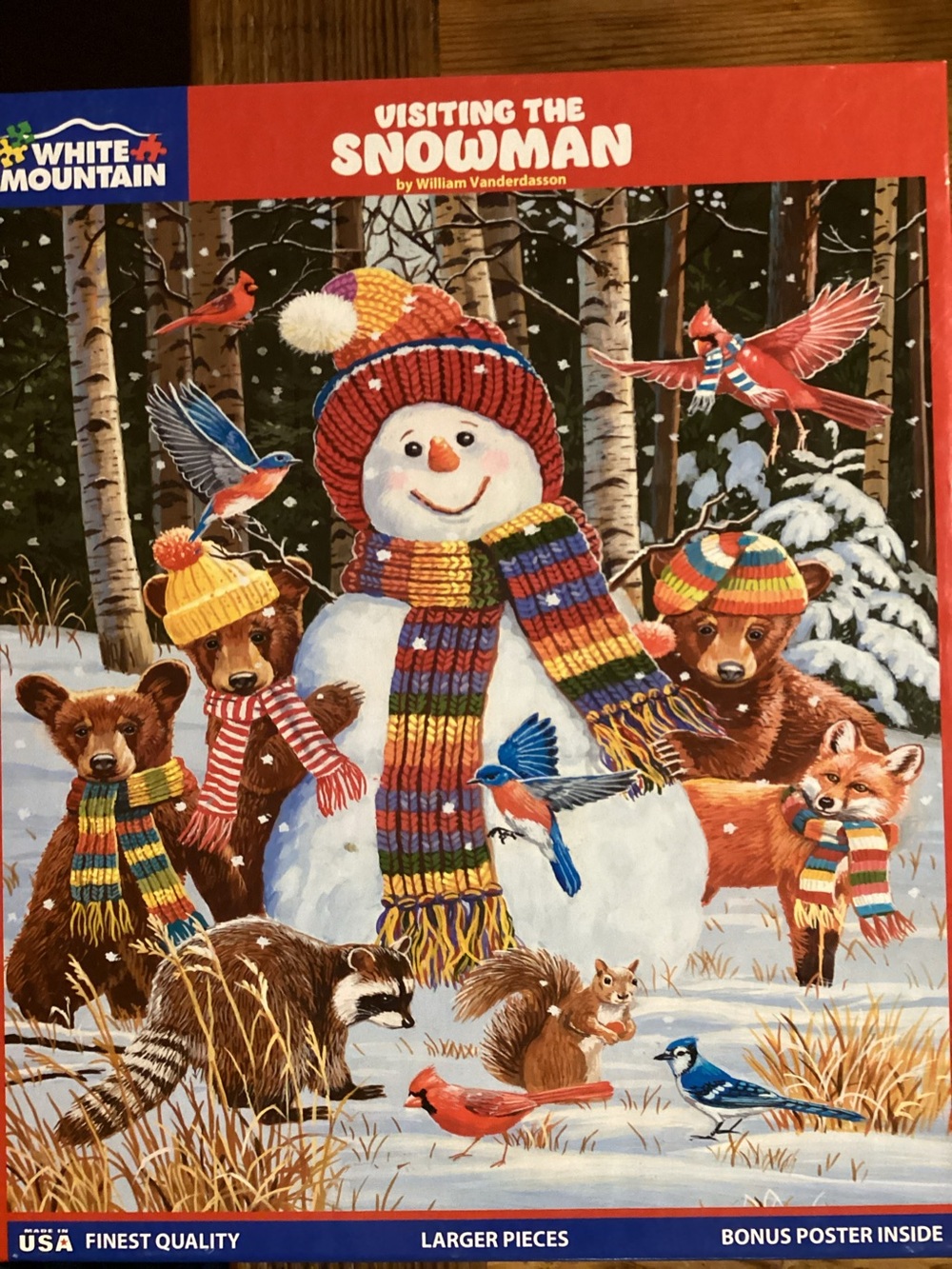 White Mountain - Visiting the Snowman Puzzle - 500 pieces